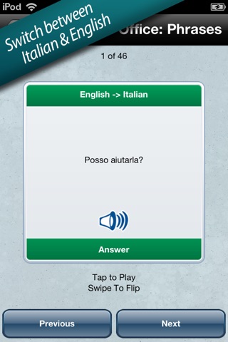 Italian in a Flash – Learn Quick with Easy Speak & Talk Flashcards! screenshot 2