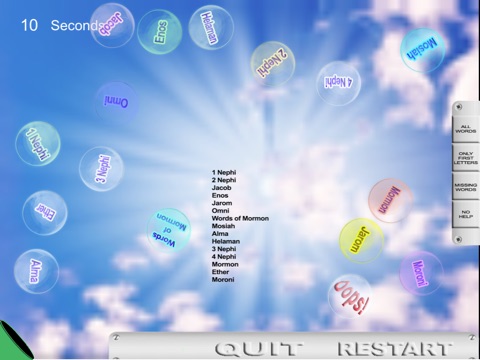 LDS Prophets and Scriptures Bubble Brains Lite screenshot 2