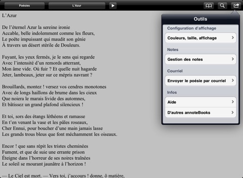 Mallarmé: Poésies for iPad screenshot 3