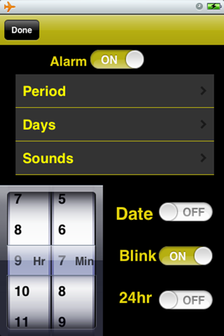 Gold Alarm Clock screenshot 2