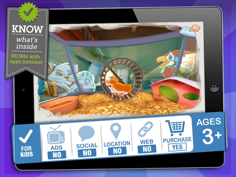 Sneak a Snack HD Lite - 3D interactive children’s story book with fun factor! screenshot 3