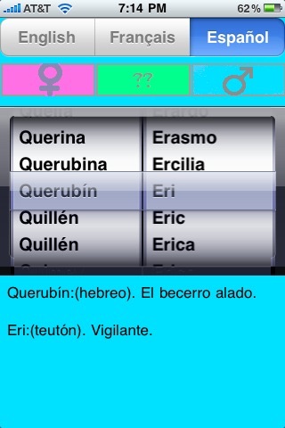 Baby Names Shaker (free) screenshot 2