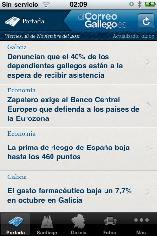 El Correo Gallego - Edición Digital screenshot 2