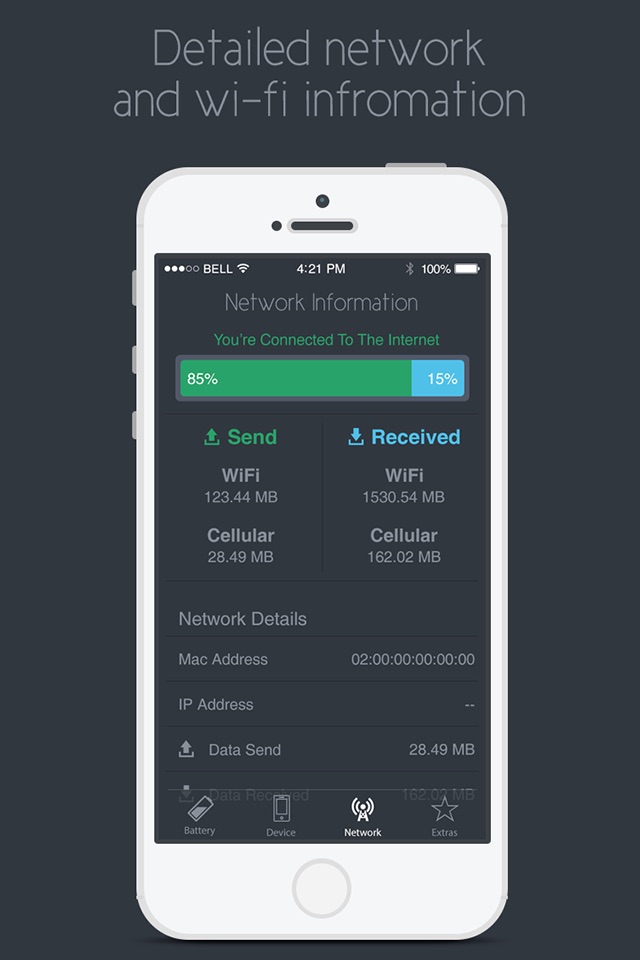 iStats - iPhone Batter Charger, Device & Network Info screenshot 4