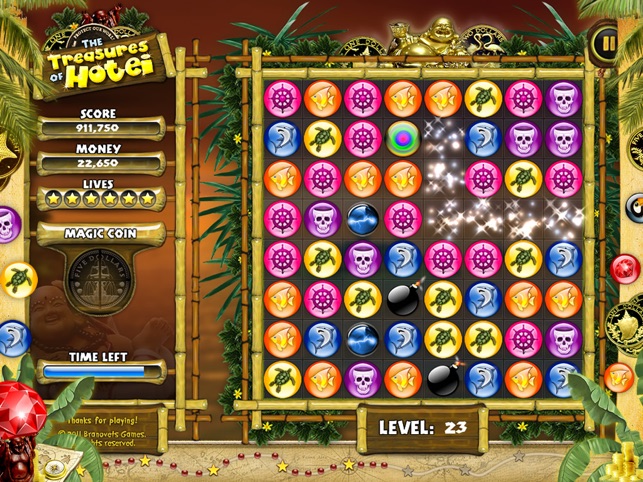 Treasures of Hotei for iPad - Free match 3 puzzle game(圖5)-速報App