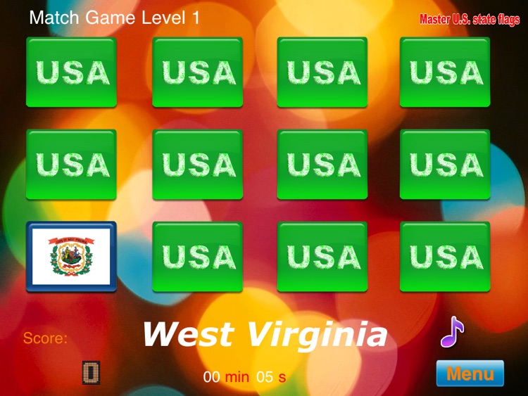 Master USA State Flags HD screenshot-3