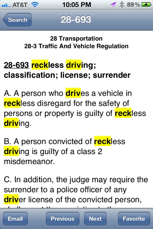 Arizona Statutes (2012 edition) aka ARS12 screenshot-3