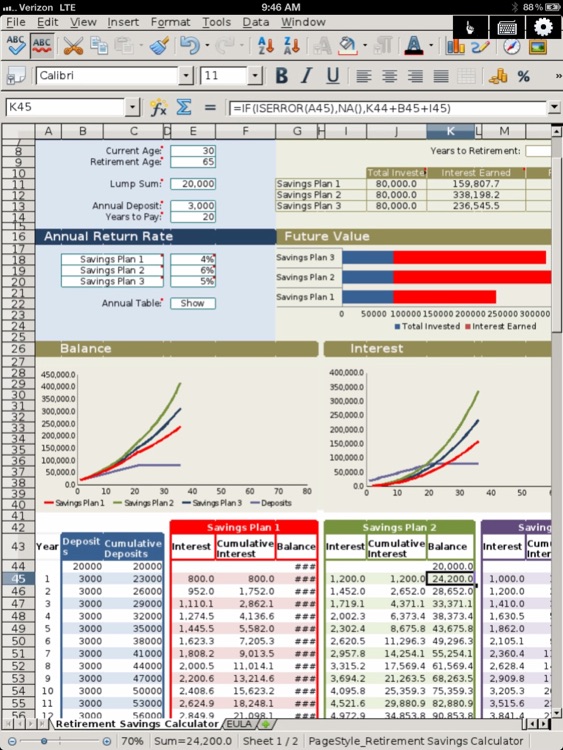 SpreadSheet - Editor of Microsoft Excel XLS files for iPad