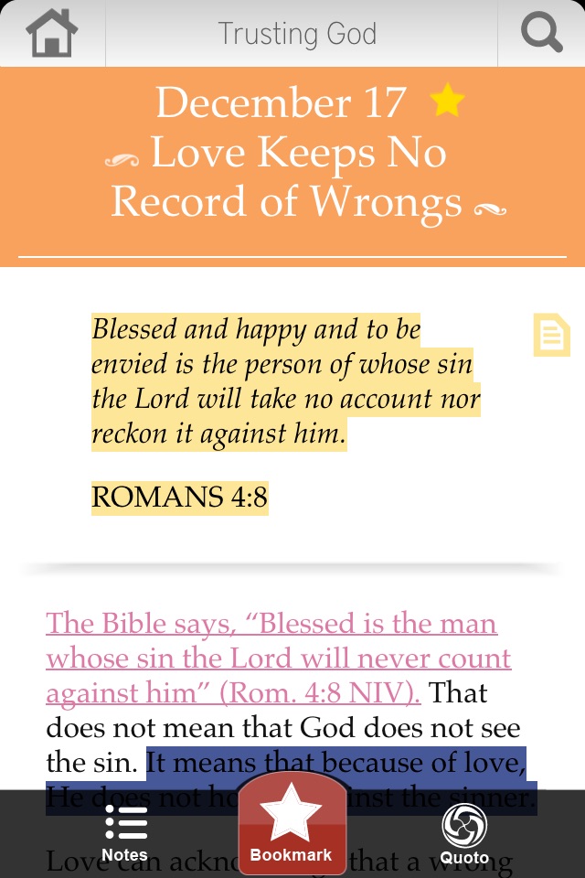 Trusting God Day by Day screenshot 3