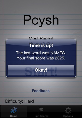 Pcysh - the Insanely Addictive Word Game screenshot 3