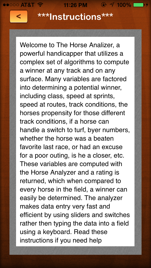 Horse Analyzer screenshot