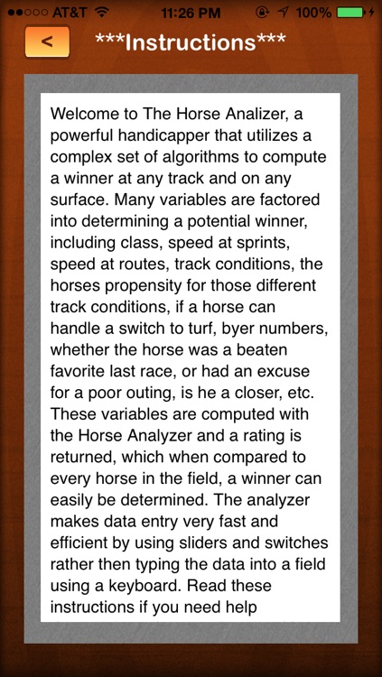 Horse Analyzer