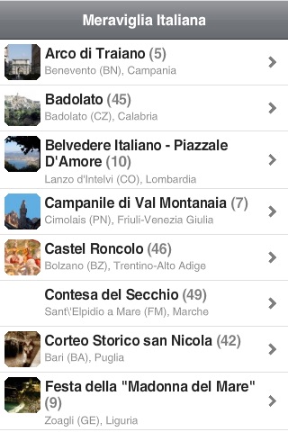 Meraviglia Italiana App screenshot 2