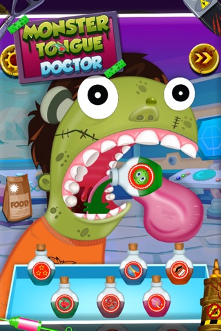 Monster Tongue Doctor Cleaner, Dentist Fun Pack Game For kids, Family, Boy And Girls screenshot 3