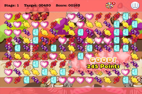 Delicious Sugar Pop Craze - Candies Matching Challenge screenshot 3