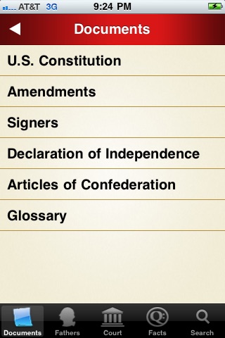 U.S. Constitution and Facts screenshot 2