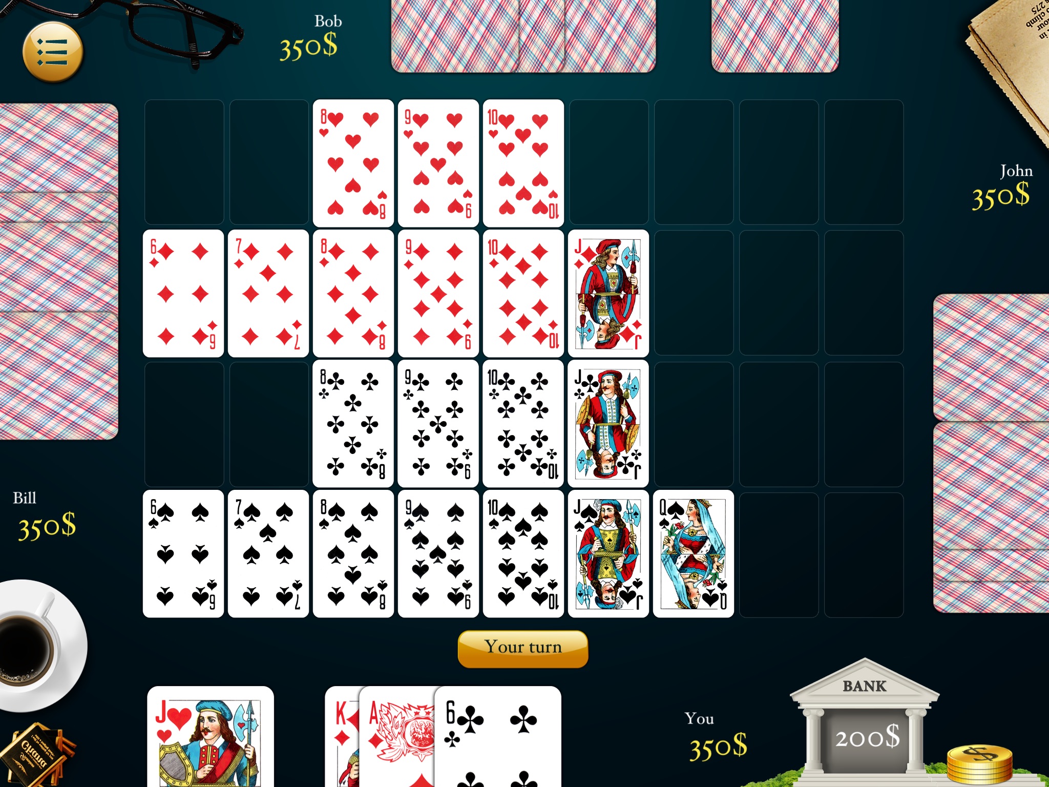 Nine Card Game HD Free screenshot 2