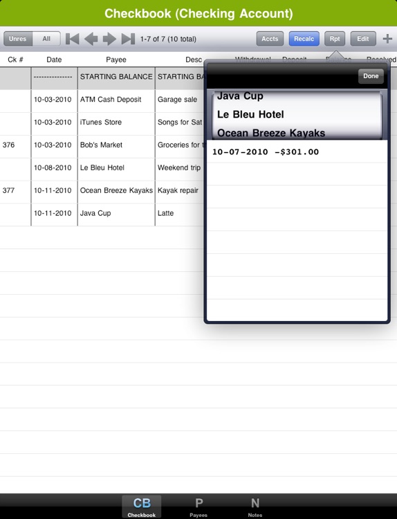 Easy Checkbook