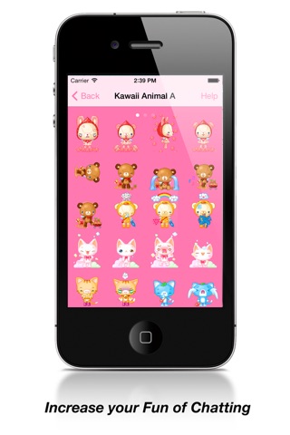 Kawaii Emoji Keyboard - Animated Kawaii Emoticons & Smileys & Stickers & Faces for iMessage and WhatsApp screenshot 2