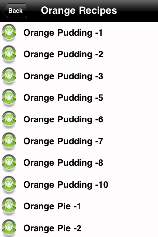 Orange Recipes** screenshot 2