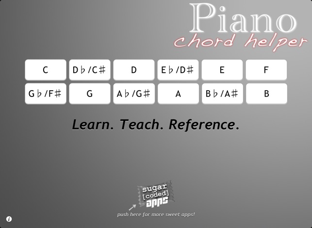 Piano Chord Helper Screenshot