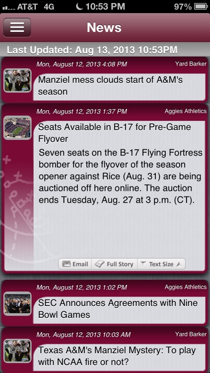 Texas A&M Football Live