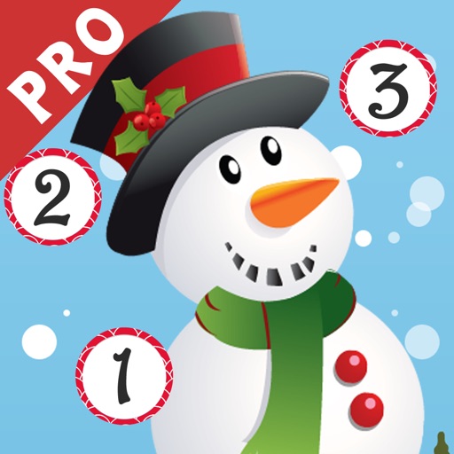 Christmas counting game for children: Learn to count the numbers 1-10 with Santa for Christmas icon