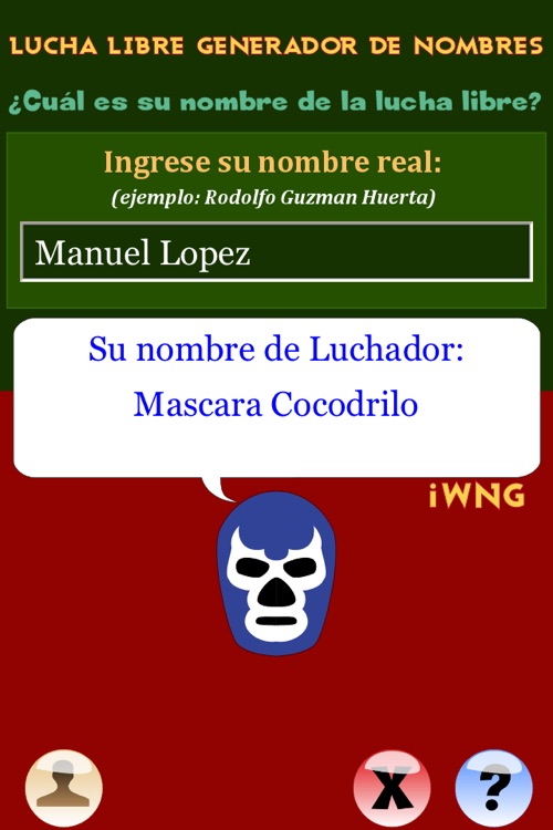 Lucha Libre - Libre - Generador de Nombres