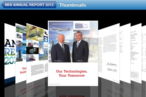 MHI Annual Report 2012 screenshot 2