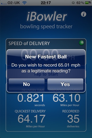 iBowler - Cricket Ball Speed Tracker screenshot 2