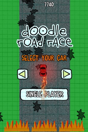 免費賽車遊戲樂趣 - 汽車 (Doodle Road Race - A Fun Car Racing Game Free(圖4)-速報App