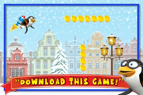 Impossible Rocket Penguin Snow Jumping Free - Flappy Bird Edition screenshot 4