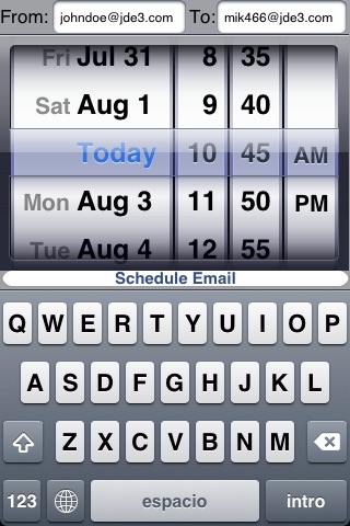 Email and SMS Scheduler screenshot 2