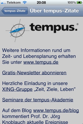 tempus-Zitate screenshot 3