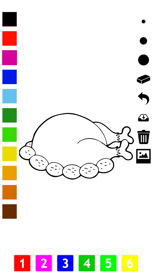 Thanks-giving Coloring Book for Children: Learn to draw and color the holiday of the United States of America screenshot 2