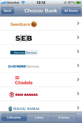 Baltic ATM screenshot 3