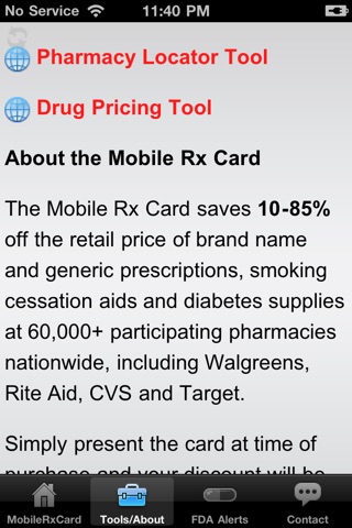 Mobile Rx Card - Prescription Discounts screenshot 2