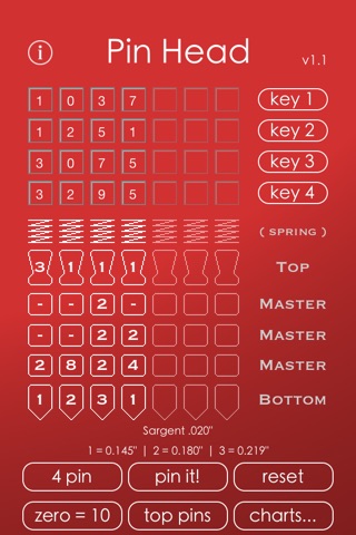 Pin Head - Lock Cylinder Calc screenshot 4