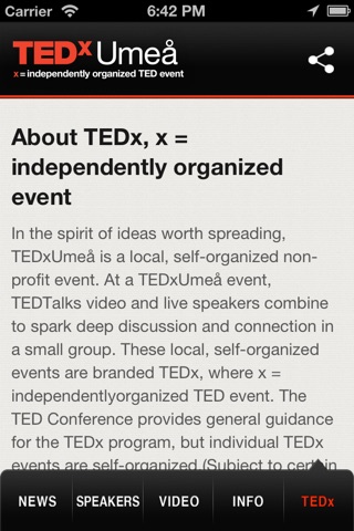 TEDxUmeå screenshot 4
