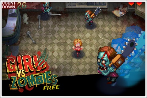 Girl vs Zombies Free screenshot 2