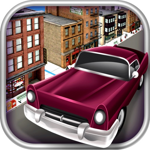 3D Vintage Car Drive Racing Riot Blast Free Icon