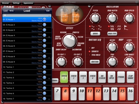 KORG iELECTRIBE for iPad screenshot 3