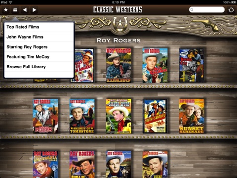 Classic Western Movies for iPad - Great Cowboy Films screenshot 3