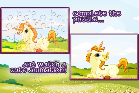 Princess Pony Puzzle - Animated Kids Jigsaw Puzzles with Princesses and Ponies! screenshot 3