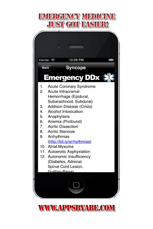 Emergency Medicine Differential Diagnosis