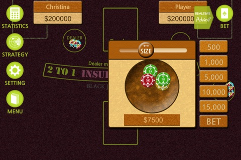 Real Blackjack Game screenshot 2