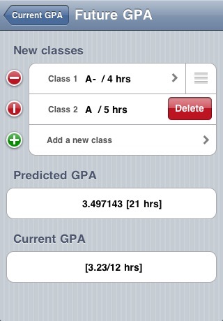 UIowa GPA Calculator screenshot 3