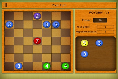 A Dice Strategy Board Game - ROY G. BIV  Free screenshot 4