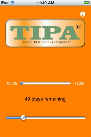 Tipa Tinnitus Application screenshot 2