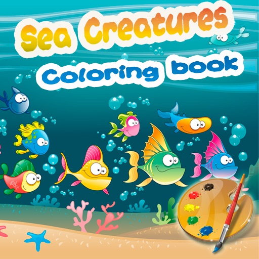 Sea Creatures Coloring Book icon